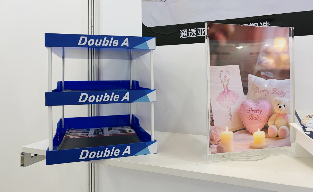 Tabletop display sign at Ningbo International Stationery Fair 2026